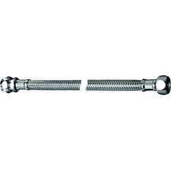 Tuyau flexible FLEX clean-fix 3/8" x 10 mm Écrou à collier 3/8", chrome 300 mm, en vrac SCHELL