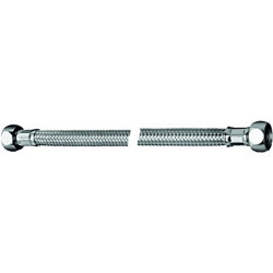 Tuyau flexible FLEX clean-fix avec 2 écrous union 3/8 pouce, chrome 300 mm SCHELL