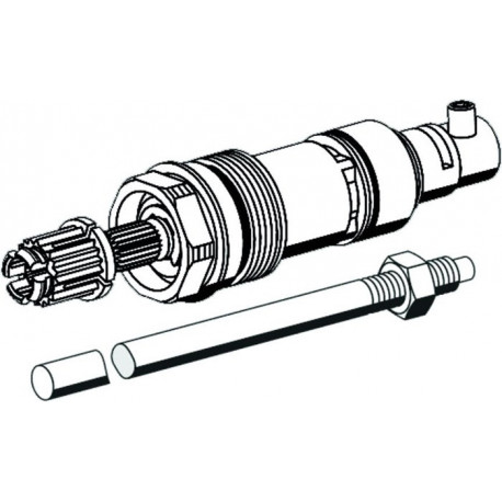 Tête incl.tige POLAR II POLAR II avec broche 177,5 mm, avec aide à la coupe SCHELL