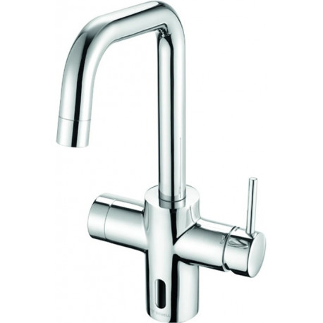 Robinet de cuisine électronique GRANDIS E eau mitigée haute pression avec alimentation enfichable 9 V SCHELL