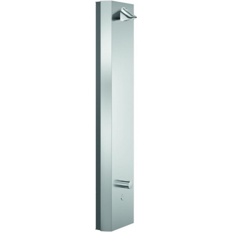 Colonne de douche LINUS Inox DP-C-T eau mitigée, thermostatique, SWS inox brossé SCHELL