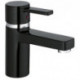 mitigeur de lavabo chromée/noir sans vidage