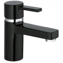 mitigeur de lavabo chromée/noir sans vidage