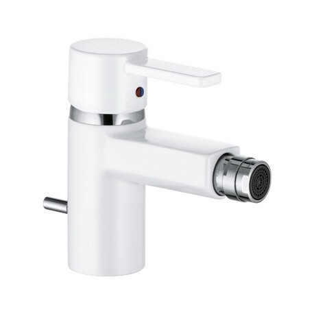 mitigeur bidet chromée/blanc