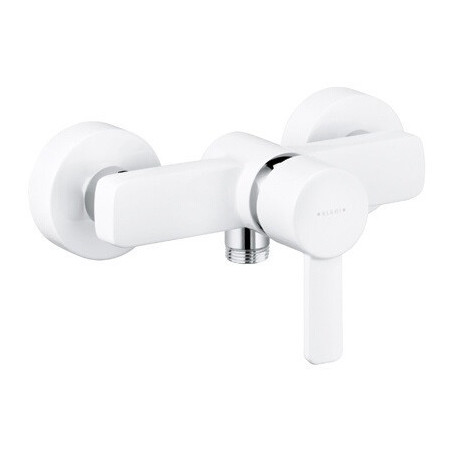 mitigeur douche chromée/blanc