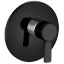 Mitigeur de douche à encastrer ZENTA set d'installation à encastrer chrome / noir KLUDI