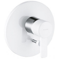 Mitigeur bain-douche à encastrer ZENTA garniture à encastrer chrome / blanc KLUDI