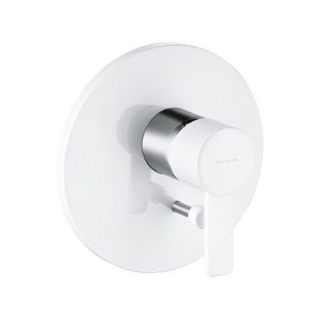 Mitigeur bain-douche à encastrer ZENTA garniture à encastrer chrome / blanc KLUDI