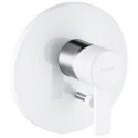 Mitigeur bain-douche à encastrer ZENTA garniture à encastrer chrome / blanc KLUDI