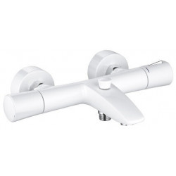 mitigeur thermostatique bain-douche chromée/blanc