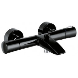 mitigeur thermostatique bain-douche chromée/noir