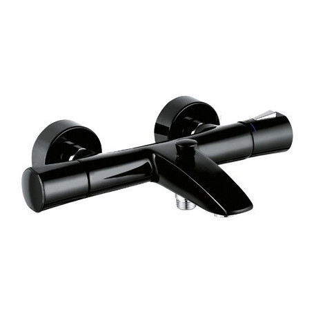 mitigeur thermostatique bain-douche chromée/noir