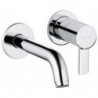 mitigeur de lavabo 2 trou s 180 mm chromée