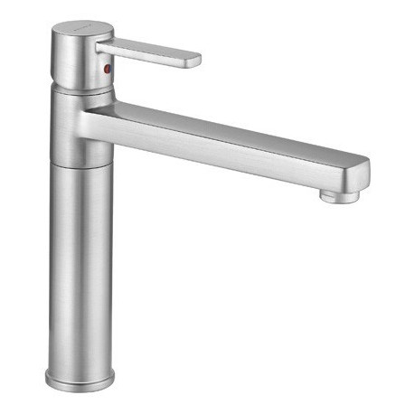 mitigeur d'évier acier inox