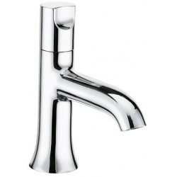 Robinet de lave-mains chromée manette cylindrique