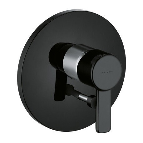 mitigeur bain-douche à encastrer chromée/noir