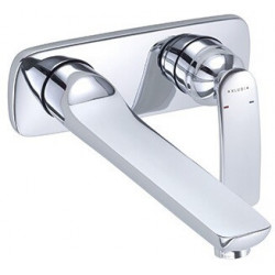 Balance mitigeur de lavabo mural 2 trou s 235 mm