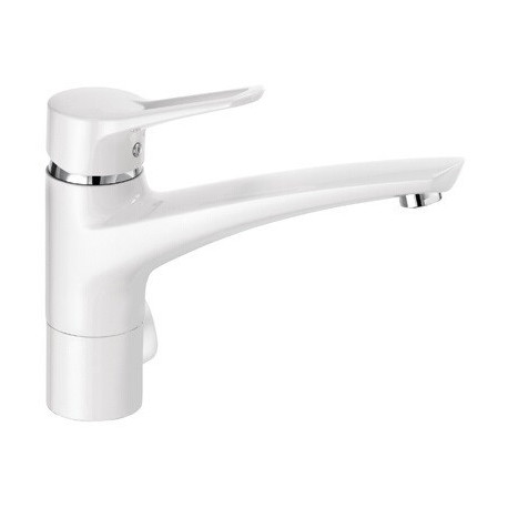 Mx mitigeur d'évier blanc/chrome