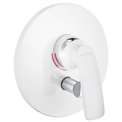 Balance mitigeur bain-douche à encastrer chromée blanc