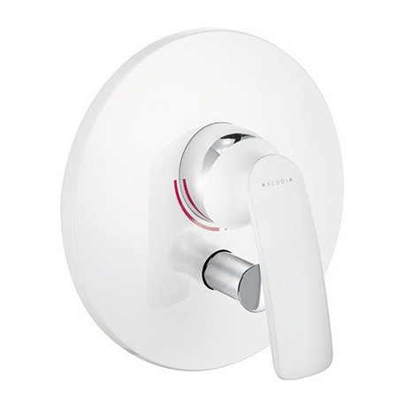 Balance mitigeur bain-douche à encastrer chromée blanc