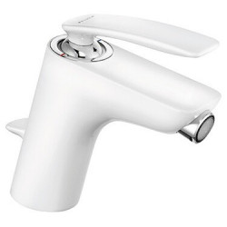 Balance mitigeur de bidet chromée blanc