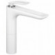Mitigeur lavabo BALANCE DN 15 hauteur bec bord inférieur 212 mm chrome / blanc KLUDI