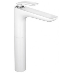 Balance mitigeur de lavabo-vasque 272 mm chromée blanc