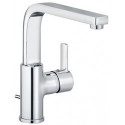 Mitigeur lavabo ZENTA DN 15, bec orientable, garniture de vidage G 1 1/2 pouce chromé KLUDI