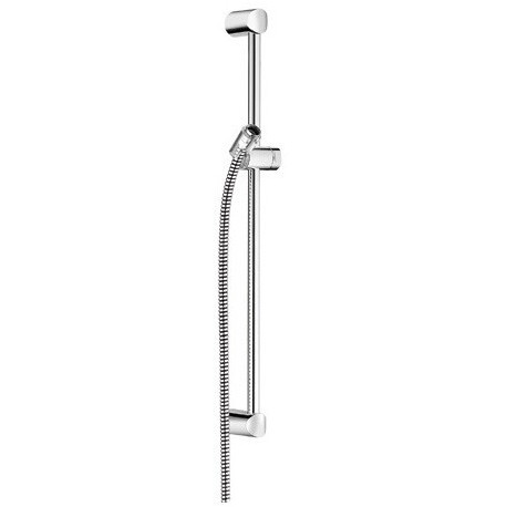 Logo barre de douche 60 cm chroméeavec flexible