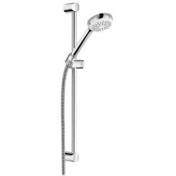 Logo set de douche 60 cm douchette à main 1 jet chromée