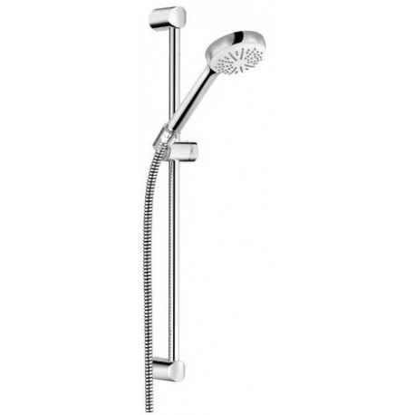 Logo set de douche 60 cm douchette à main 1 jet chromée