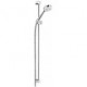 Logo set de douche 90 cm douchette à main 1 jet chromée