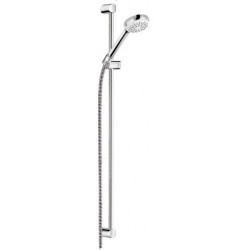 Logo set de douche 90 cm douchette à main 1 jet chromée