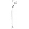 Logo set de douche 90 cm douchette à main 1 jet chromée