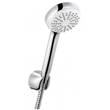 Logo set bain-doucheavec douchette à main 1 jet chromée