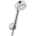 Set de bain douche LOGO 3S avec logo 3S douchette à main DN 15 chrome KLUDI