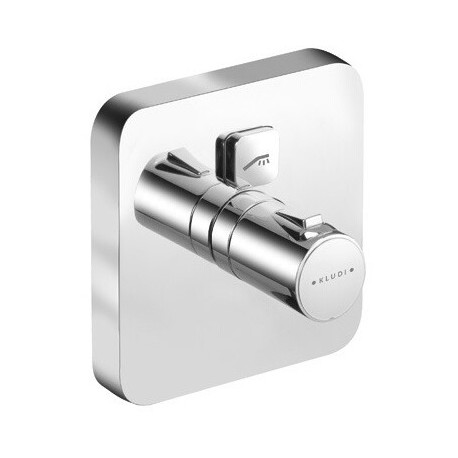 Push mélongeur thermostatique de douche à encastrer une commande