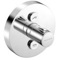 Push mélongeur thermostatique bain-douche à encastrer 2 commandes