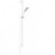 Fizz set de douche 90 cm blanc/chromeavec douchette à main 1 jet