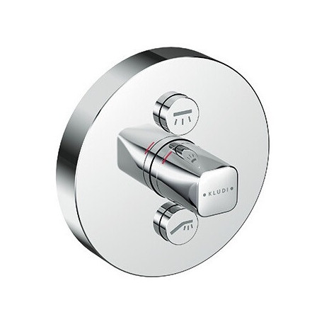 Kludi ferrure à encastrer PUSH metal-Dr-Gri vc