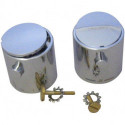 Jeu de poignées thermostatiques chromées, KLUDI Dual Shower System