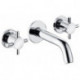 Bozz mitigeur de lavabo 3 trou s mural 180 mm