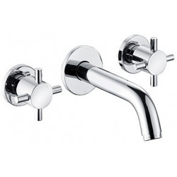Bozz mitigeur de lavabo 3 trou s mural 180 mm