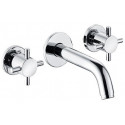 Bozz mitigeur de lavabo 3 trou s mural 180 mm