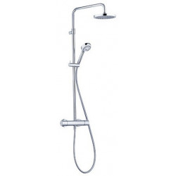 Logo dual shower system mitigeur thermostatique de doucheavec douchette à main 3 jets
