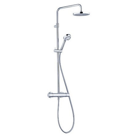 Logo dual shower system mitigeur thermostatique de doucheavec douchette à main 3 jets