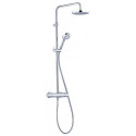 Logo dual shower system mitigeur thermostatique de doucheavec douchette à main 3 jets