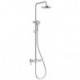Logo dual shower system mitigeur de douche manette déportéeavec douchette à main 3 jets