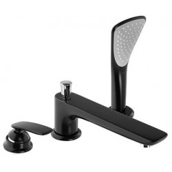 Balance 3 trou s bain-douche 200 mm chromée/noir