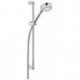 Logo set de douche 60 cm douchette à main 3 jets chromée